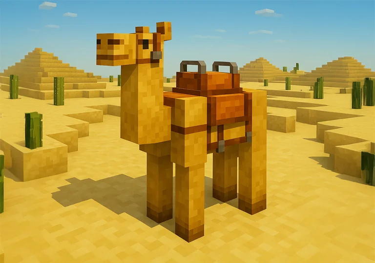 Minecraft Chameau avec selle