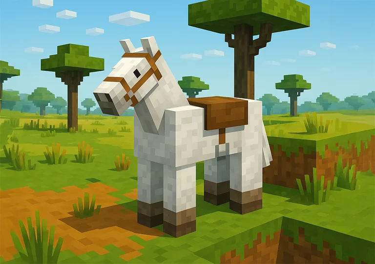Minecraft Cheval avec selle