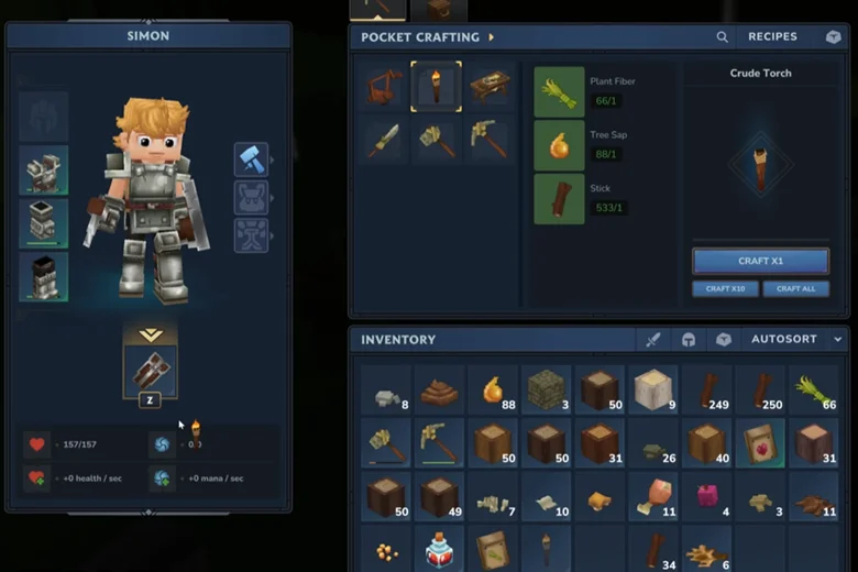 Hytale personnages et equipements